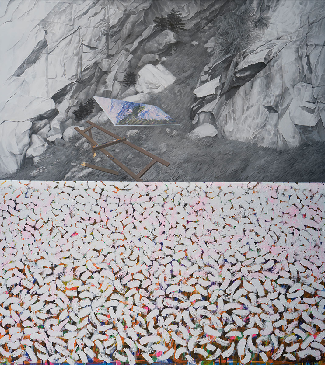 A westerly wind blew, oil on canvas, 180x200cm, 2023
