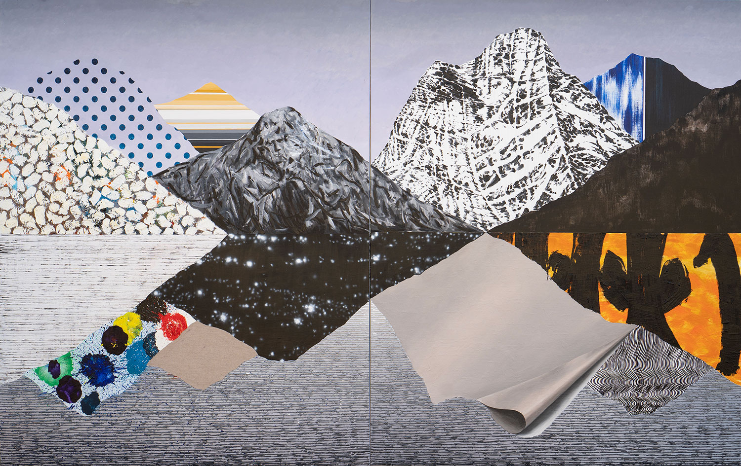 Distant gaze, oil on canvas, 150x240cm, 2023