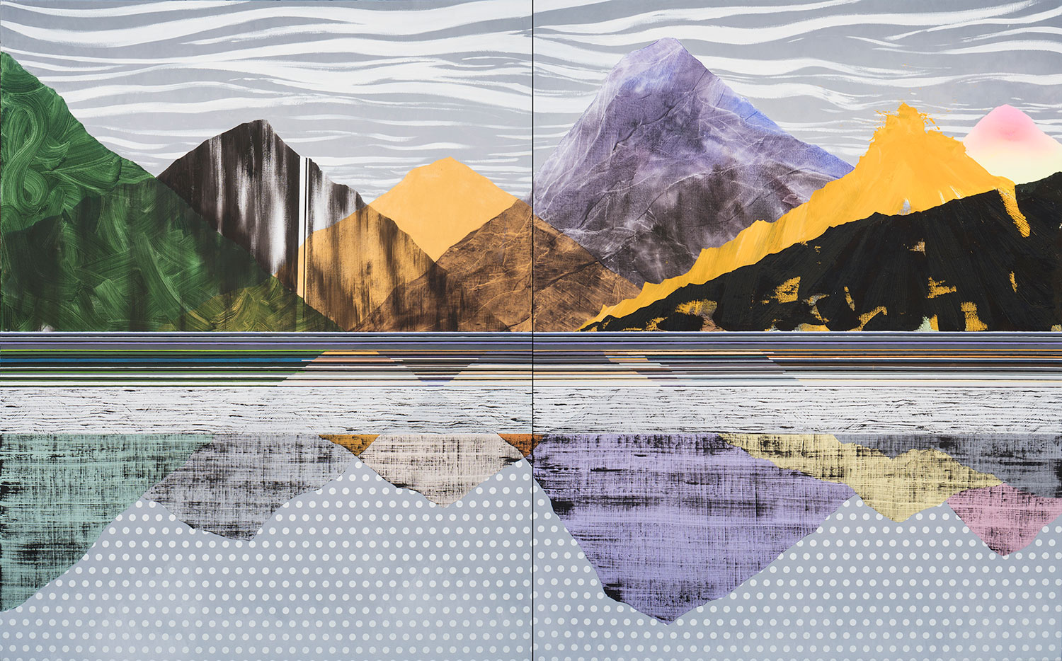 Walk through the valley, oil on canvas, 150x240cm, 2022