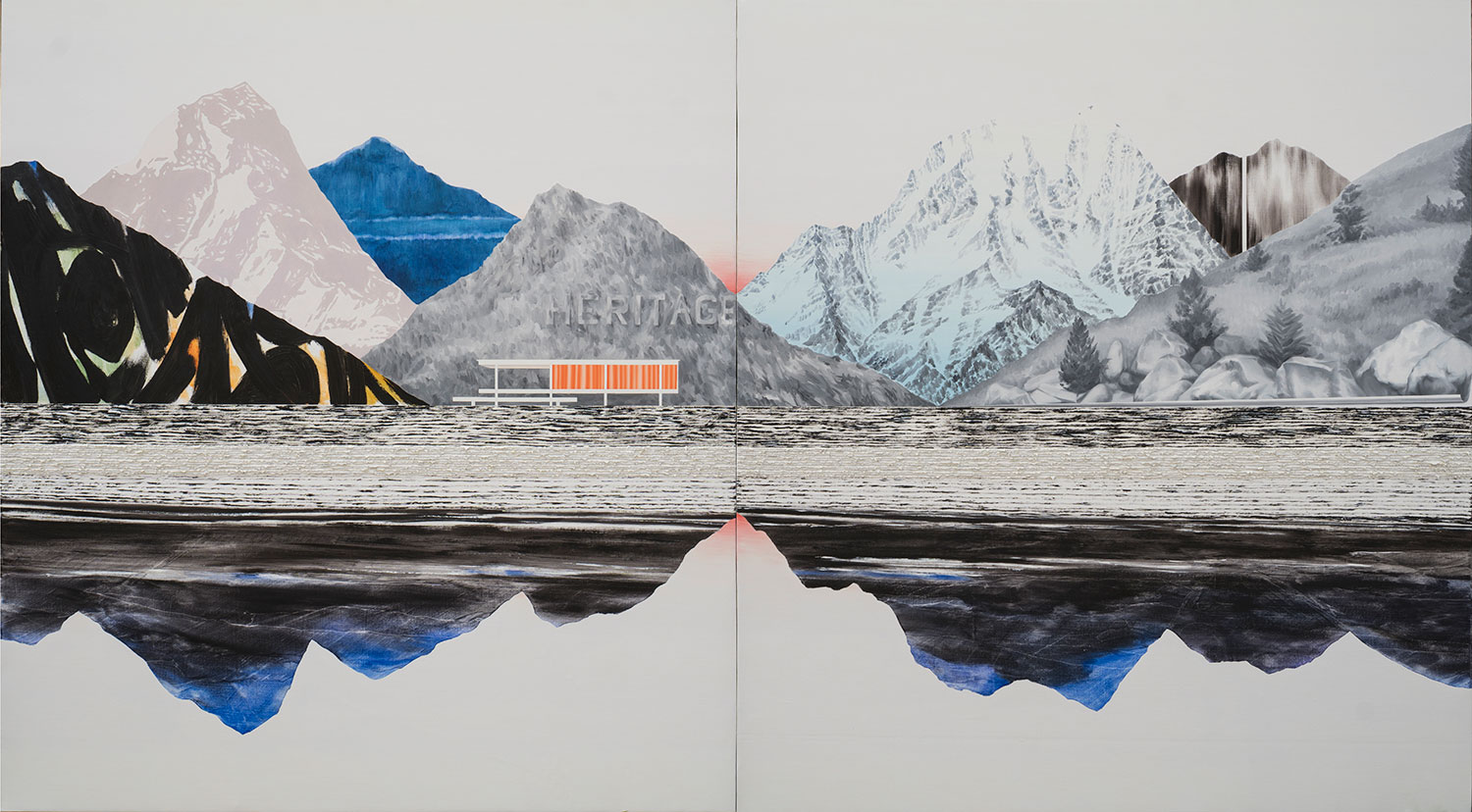 Two stories, oil on canvas, 200x360cm, 2021