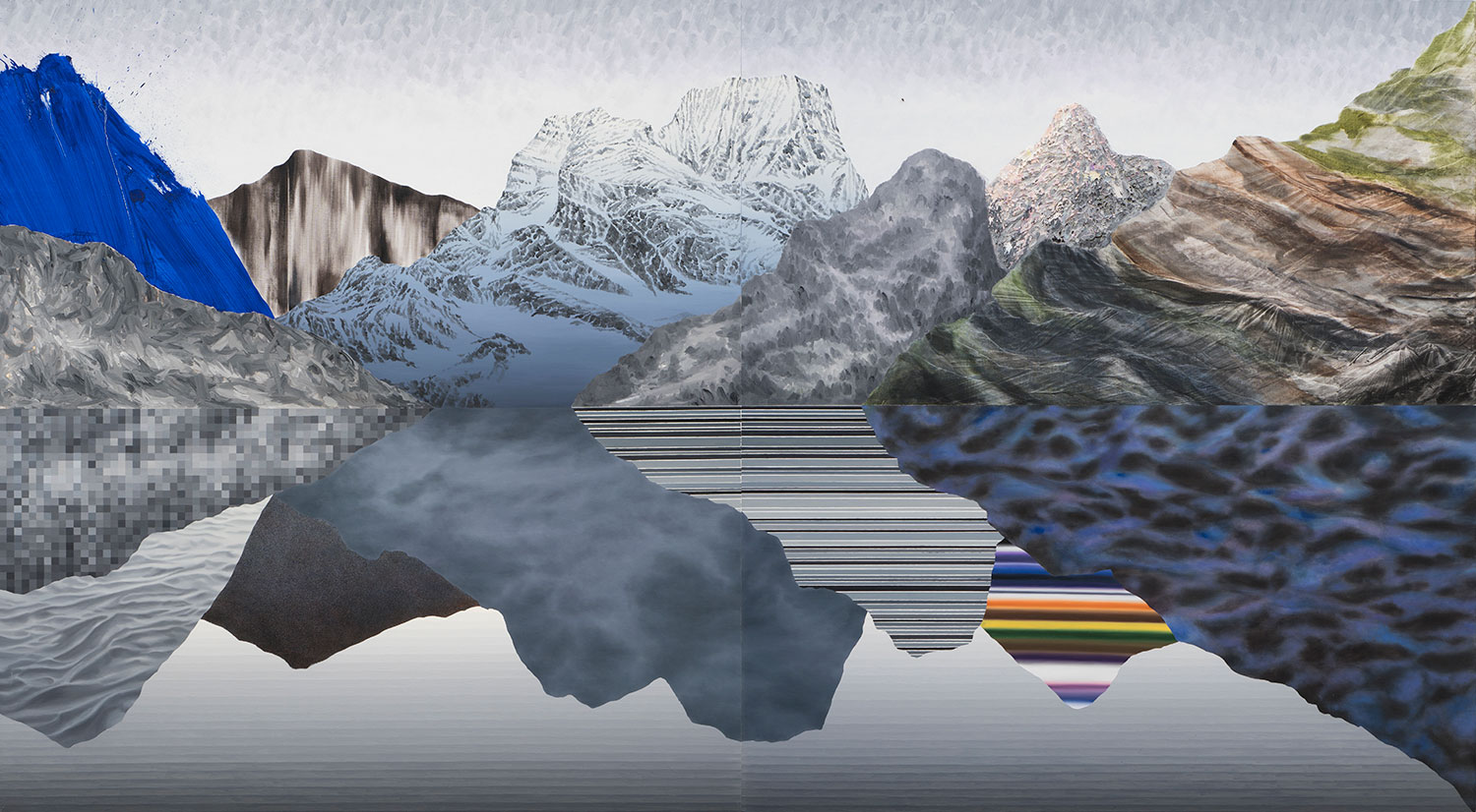 Response, oil on canvas, 200x360cm, 2020