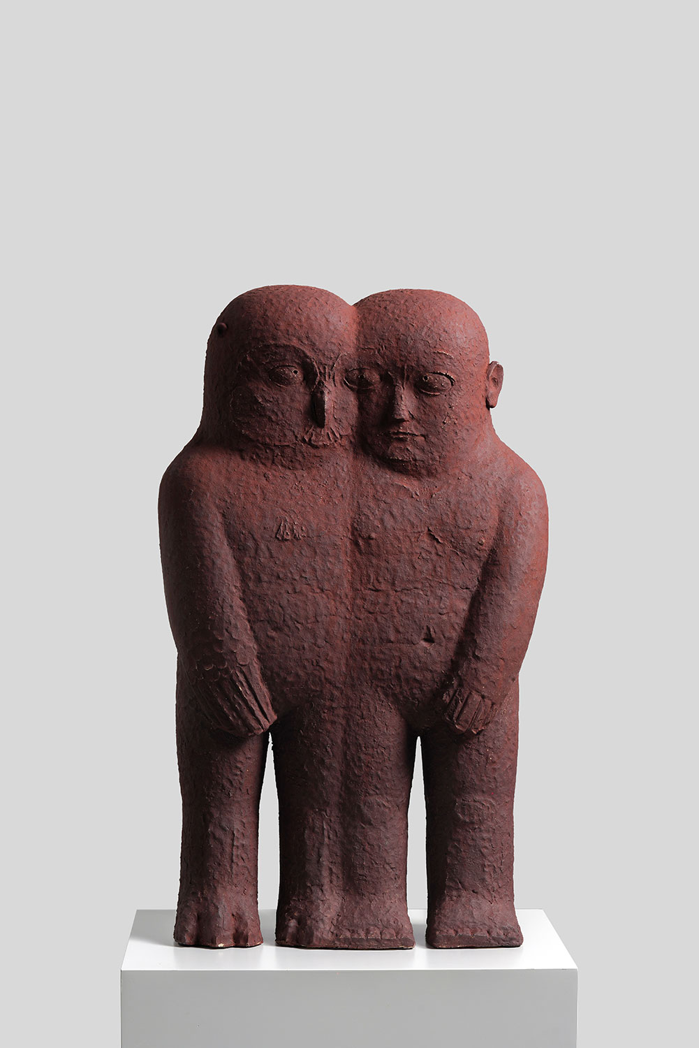 Symbiosis - Owl, Pottery, 44x20x75cm, 2025
